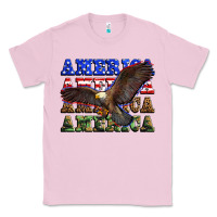 Bubblegum Pink america america america america Classic Tee - Zillion Design Studio