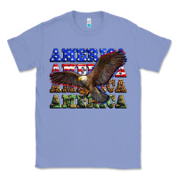 Colony Blue america america america america Classic Tee - Zillion Design Studio