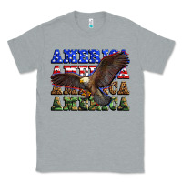 Heather Grey america america america america Classic Tee - Zillion Design Studio