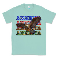 Seafoam america america america america Classic Tee - Zillion Design Studio