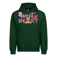 Foreset Green sweetheart with bear Urban Hoodie - NancyCooperArtShop