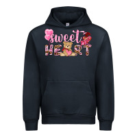 Navy sweetheart with bear Urban Hoodie - NancyCooperArtShop