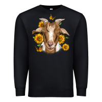 Black sunflower goat Premium Sweatshirt - Jasminsmagicworld