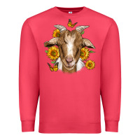 Cardinal sunflower goat Premium Sweatshirt - Jasminsmagicworld