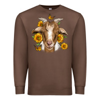 Chestnut sunflower goat Premium Sweatshirt - Jasminsmagicworld