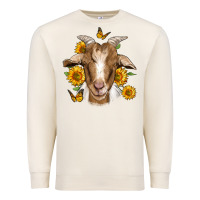 Sandshell sunflower goat Premium Sweatshirt - Jasminsmagicworld
