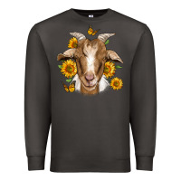 Smoke sunflower goat Premium Sweatshirt - Jasminsmagicworld