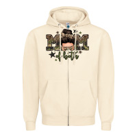 Sandshell mom of both boys messy bun Zipper Hoodie - Zillion Design Studio