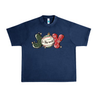 Navy joy to the world Urban Heavy Tee - MaliasSmallBusiness