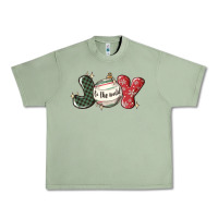 Oil Green joy to the world Urban Heavy Tee - MaliasSmallBusiness