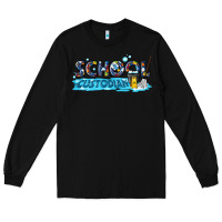Black school custodian Long Sleeve Tee - texasbilliewilder