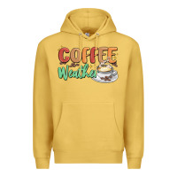 Antique Gold coffee weather Premium Hoodie - MaliasSmallBusiness