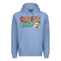 Colony Blue coffee weather Premium Hoodie - MaliasSmallBusiness