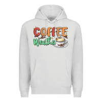 Dove Grey coffee weather Premium Hoodie - MaliasSmallBusiness