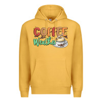 Mustard coffee weather Premium Hoodie - MaliasSmallBusiness