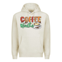 Oatmeal Heather coffee weather Premium Hoodie - MaliasSmallBusiness