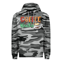 Slate Camo coffee weather Premium Hoodie - MaliasSmallBusiness