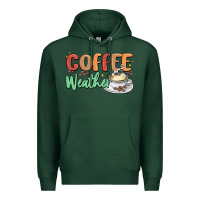 Sports Green coffee weather Premium Hoodie - MaliasSmallBusiness