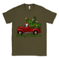 Army Green merry christmas baby sheep trees with truck Classic Tee - RanaPortraitStore