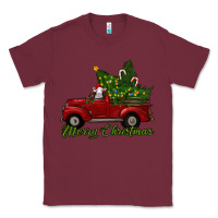 Burgundy merry christmas baby sheep trees with truck Classic Tee - RanaPortraitStore