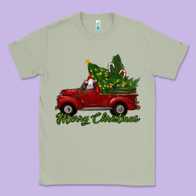Merry Christmas Baby Sheep Trees With Truck Classic Tee Designed By Ranaportraitstore