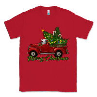 Red merry christmas baby sheep trees with truck Classic Tee - RanaPortraitStore