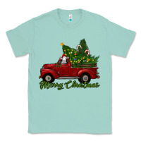 Seafoam merry christmas baby sheep trees with truck Classic Tee - RanaPortraitStore