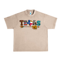 French Oak texas with arrow and sunflowers Urban Heavy Tee - Artiststas