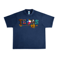 Navy texas with arrow and sunflowers Urban Heavy Tee - Artiststas