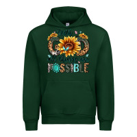 Forest Green with god all things are possible malias Urban Hoodie - MaliasSmallBusiness
