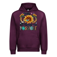 Mauve Wine with god all things are possible malias Urban Hoodie - MaliasSmallBusiness