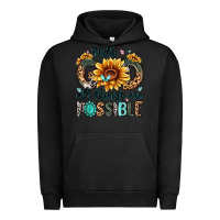 Pigment Black with god all things are possible malias Urban Hoodie - MaliasSmallBusiness