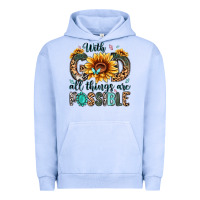 Pigment Grape Ice with god all things are possible malias Urban Hoodie - MaliasSmallBusiness