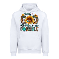 White with god all things are possible malias Urban Hoodie - MaliasSmallBusiness