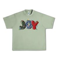 Oil Green joy christmas lights Urban Heavy Tee - MaliasSmallBusiness