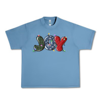 Pebble Blue joy christmas lights Urban Heavy Tee - MaliasSmallBusiness