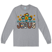 Heather Grey let me tell you about my jesus Long Sleeve Tee - Zillion Design Studio