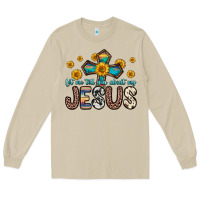 Mushroom let me tell you about my jesus Long Sleeve Tee - Zillion Design Studio