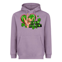Lavender shamrockin' rock n roll female hand Heavyweight Hoodie - Artiststas
