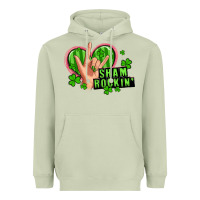 Matcha shamrockin' rock n roll female hand Heavyweight Hoodie - Artiststas