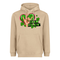 Mushroom shamrockin' rock n roll female hand Heavyweight Hoodie - Artiststas