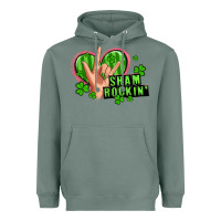 Sage shamrockin' rock n roll female hand Heavyweight Hoodie - Artiststas