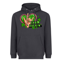 Smoke shamrockin' rock n roll female hand Heavyweight Hoodie - Artiststas