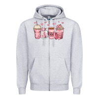 Heather Grey mother's day floral coffee cups Zipper Hoodie - Zillion Design Studio