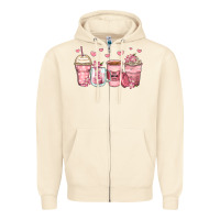 Sandshell mother's day floral coffee cups Zipper Hoodie - Zillion Design Studio