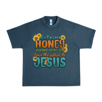 Midnight Navy don't worry honey 'round here we Urban Heavy Tee - MaliasSmallBusiness