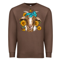 Chestnut sunflower bandana goat Premium Sweatshirt - Jasminsmagicworld