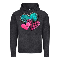 Vintage Black valentine's day hearts Vintage Hoodie - AdoDesignShop