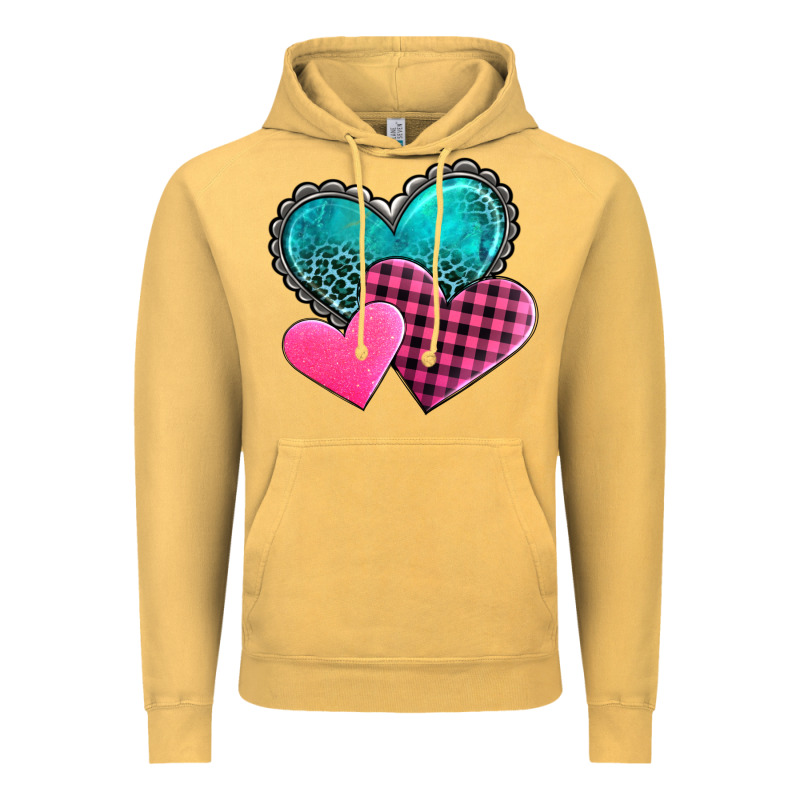 Valentine's Day Hearts Vintage Hoodie by AdoDesignShop | Teevron