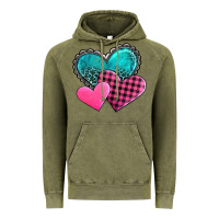 Vintage Olive valentine's day hearts Vintage Hoodie - AdoDesignShop